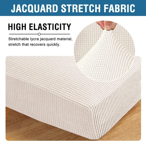Vista 251 de H.VERSAILTEX Fundas de Cojín de Asiento Individuales Super Elásticas Fundas de Sofá Fundas de Cojín de Sofá Fundas Deslizables Juegos Tela de Sarga