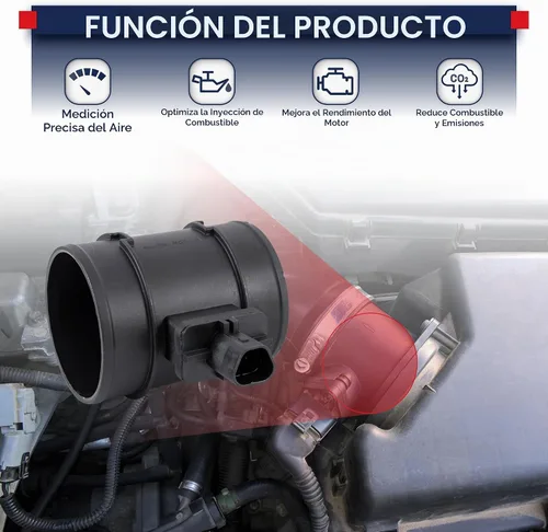 Vista 3 de MOSTPLUS 0280218207 Medidor de sensor de flujo de aire masivo de 5 pines, MAF compatible con Chevrolet Aveo Pontiac G3 1.6L 2009-2011