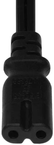Vista 2 de SF Cable, NEMA 1-15P a C7, 18/2 SPT-2 de 15 pies (10 A 125 V)