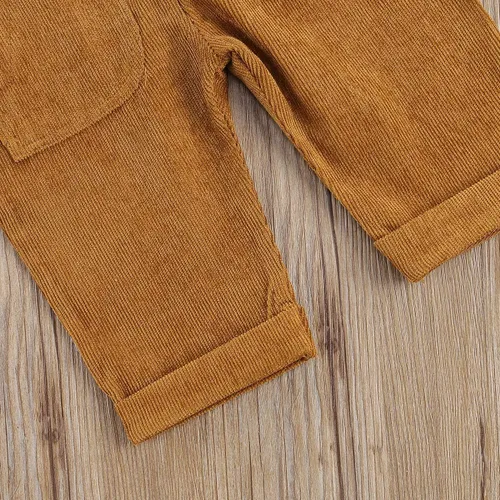 Vista 7 de Overol con peto para niños pequeños, pantalones con tirantes sólidos, pantalones con tirantes delgados, pantalones con tirantes delgados, overol