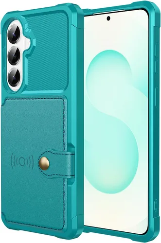 Vista 84 de Funda para Samsung Galaxy S21 Ultra con tarjetero, compatible con soporte magnético para automóvil, resistente a los golpes, resistente, suave, TPU