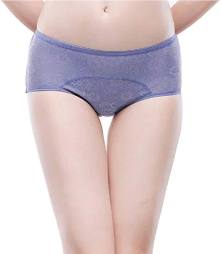 Vista 2 de Calzón para mujer para período menstrual Ropa Interior Protectora para período menstrual de Jacquard de limpieza fácil, L