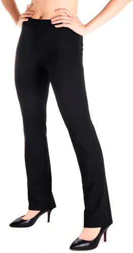 Vista 3 de Yogipace - Pantalones deportivos de yoga y de vestir para mujer, con trabillas para cinturón y pierna recta, disponibles en talla pequeña, regular