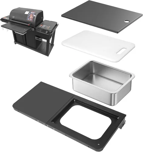 Vista 10 de Utheer Estante frontal plegable para ahumador Pit Boss PBV4NX, mesa