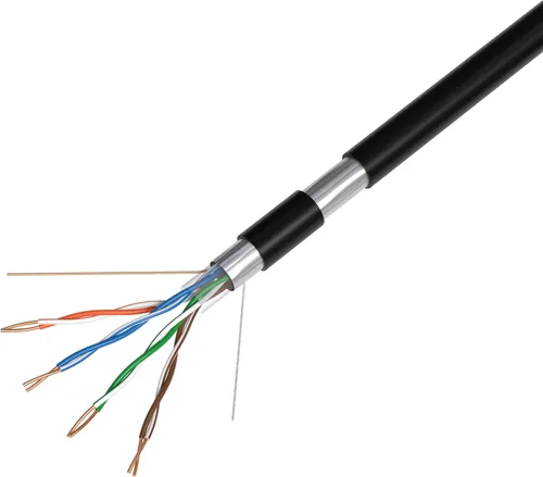 Vista 3 de Cables Direct Online Cable de entierro directo CAT5e FTP de 500 pies para exteriores, 24 AWG, resistente a los rayos UV, sin blindaje, alambre