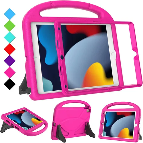 Vista 14 de Funda para niños para iPad 10.2 y 10.5, iPad de 9ª/8ª/7ª generación de 10.2 pulgadas 2021 2020 2019 con protector de pantalla, iPad Air 3ª Negro