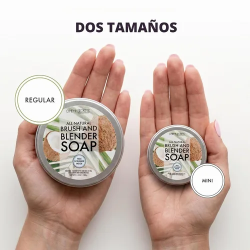 Vista 8 de CINEMA SECRETS Jabón limpiador de brochas de maquillaje vegano - Mini