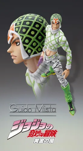 Vista 3 de medicos Jojo 's Bizarre Adventure: Parte 5- dorado Wind: Guido Mista – y segundo Super Acción de Sex Pistols Estatua