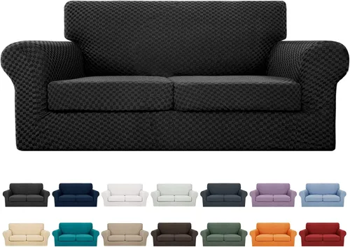 Vista 83 de YEMYHOM - Fundas elásticas para cojín individual, protector de sofá, silla, asiento, funda deslizante, funda suave de sofá, reemplazo, grande, a