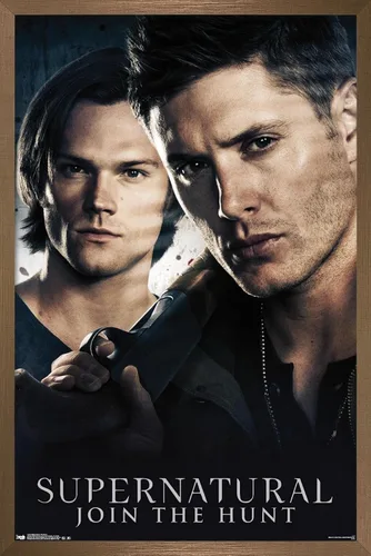Vista 15 de Trends International Supernatural - Póster de pared de hermanos, 14.725 x 22.375 pulgadas, versión enmarcada de madera de granero
