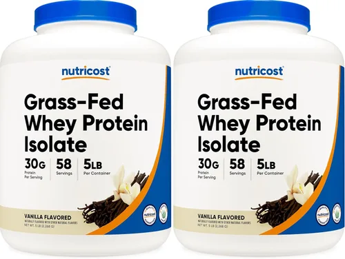 Vista 8 de Nutricost Proteína de suero de leche alimentada con pasto (chocolate) 2 libras, sin OMG, sin gluten, sabores naturales