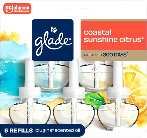 Vista 18 de Glade PlugIns - Repuestos de ambientador, aceites esenciales perfumados para el hogar y el baño, aroma Apple Cinnamon, 3.35 onzas líquidas, 5