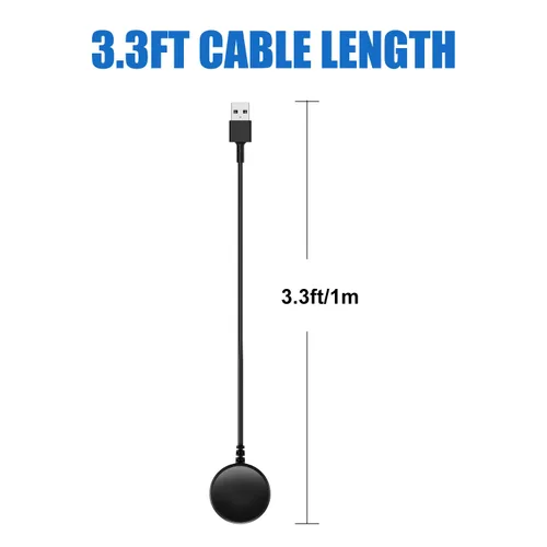 Vista 7 de Cargador para Samsung Galaxy Watch Ultra/FE/8/7/6/5/4/3/Active 2/Active, cable de carga USB A de repuesto magnético (USB A)