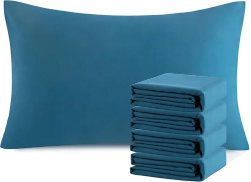 Vista 155 de NTBAY Juego de fundas de almohada estándar, paquete de 2 fundas de almohada de microfibra cepillada de 20 x 26 pulgadas, suaves, sin arrugas Aqua