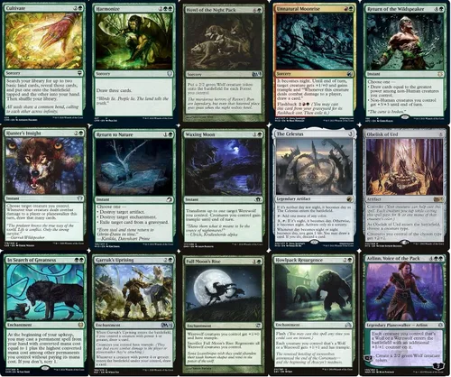 Vista 5 de Elite Werewolf Commander Deck – Tovolar – Gruul – Rojo Verde – EDH – 100 cartas – Custom Magic The Gathering Deck – Muy fuerte