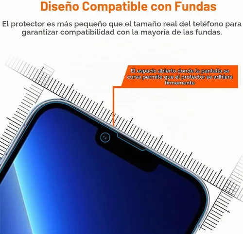 Vista 6 de Protector de pantalla para iPhone 13 Pro Max, protector de pantalla para iPhone 14 Plus, protector de pantalla anti luz azul, compatible con iPhone