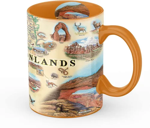 Vista 41 de Taza de cerámica con mapa de 1000 islas de Xplorer Maps (16oz) – Taza de café libre de BPA para bebidas frías y calientes – Perfecta para oficina