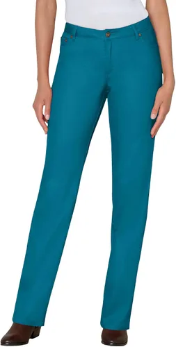 Vista 22 de Woman Within Jeans elásticos de pierna recta de 5 bolsillos Banana