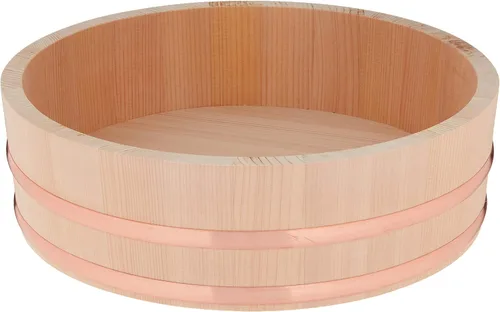 Vista 5 de Kotobuki - Tina de mezcla de arroz para sushi Hangiri XL