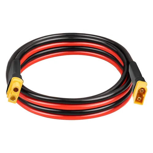Vista 21 de Cable de extensión XT60 de 10 AWG de 1 pie, 2 unidades, 2, 3, 5, 10, 10, 15, 20, 25, 30, 35, 40, 50, 75, 100 pies, conector hembra a macho XT60