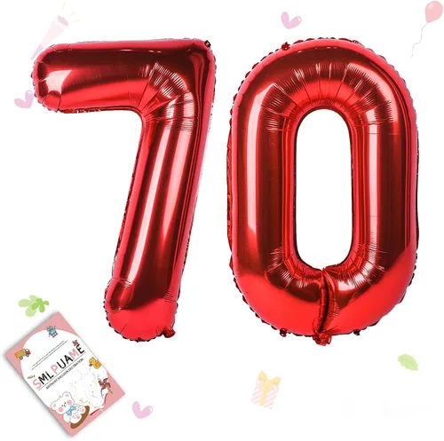 Vista 58 de Globos grandes de 40 pulgadas de números del 0 al 9, globos numéricos para decoración de fiesta de cumpleaños, globos de helio de aluminio