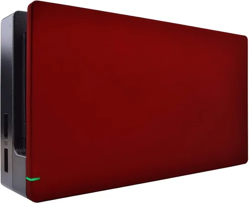 Vista 5 de eXtremeRate Carcasa Joycon de agarre suave al tacto rojo escarlata, con botones de juego completo para Nintendo Switch, placa frontal de repuesto