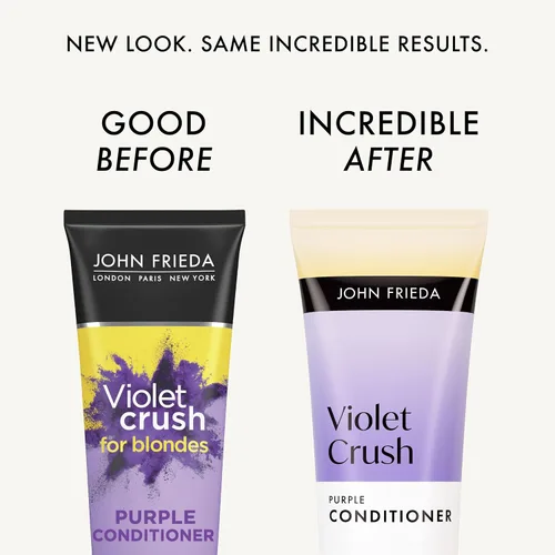 Vista 2 de John Frieda Violet Crush - Acondicionador morado para cabello rubio, 8.3 onzas líquidas