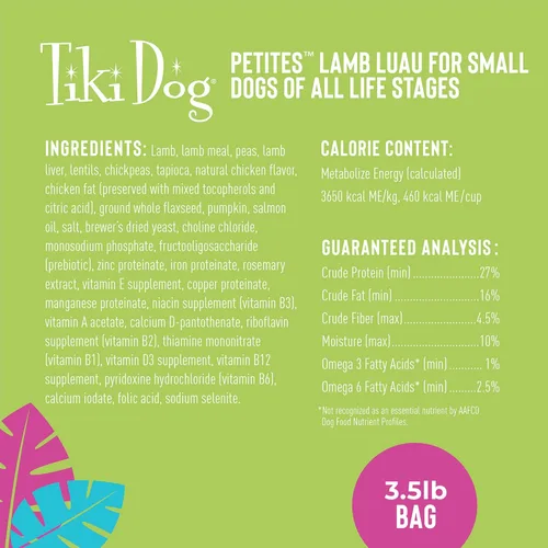 Vista 10 de Tiki Dog Born Carnivore Dog - Comida seca para perros - croquetas horneadas - Cordero - Bolsa de 3.5 libras