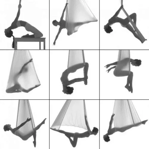 Vista 9 de Columpio sensorial para adultos autistas, hamaca para terapia, silla colgante, cama colgante, cápsula colgante para interiores, malla transpirable