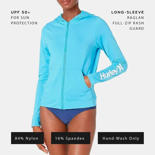 Vista 3 de Hurley Sudadera con capucha y cremallera para mujer