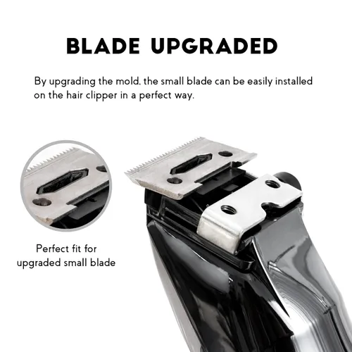 Vista 3 de KBDS Cuchillas de repuesto para cortaúpers, pieza de cuchilla de precisión de 2 agujeros compatible con Wahl Magic Clip/Super