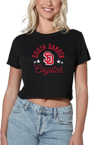 Vista 109 de Colección oficial de camisetas con diseño de mascota desgastada para mujer, color negro Grizzlies del estado de Adams