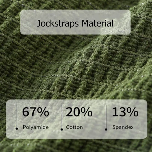 Vista 4 de Jock Strap - Correa de malla ancha para hombre, ropa interior masculina suspensorio, soporte atlético para vasectomía de gimnasio