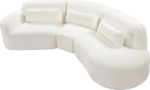Vista 7 de Christopher Knight Home Kiin - Sofá modular modular de 123 pulgadas, moderno sofá grande curvado, cómodo sofá modular tapizado para sala de estar