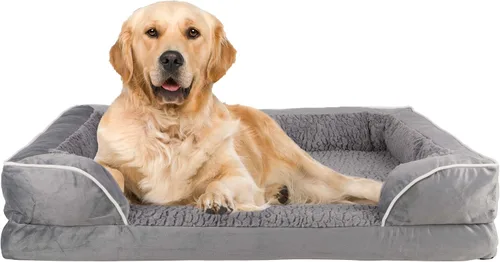 Vista 8 de PETMAKER Cama ortopédica para perros, sofá cama para perros de 42 pulgadas con cojín envolvente de apoyo y funda extraíble lavable, cama extragrande