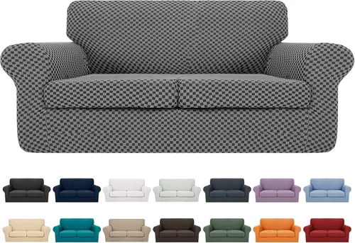 Vista 163 de YEMYHOM - Fundas elásticas para cojín individual, protector de sofá, silla, asiento, funda deslizante, funda suave de sofá, reemplazo, grande, a