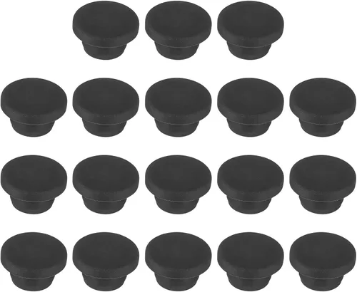 Vista 142 de MECCANIXITY - Tapones de silicona en forma de T (26mm, 1 pulgada de diámetro), color negro