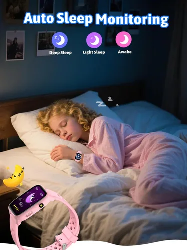 Vista 5 de MgaoLo Reloj Inteligente para Niños 1.85" Actualizado - Rastreador de Actividad con Monitor de Ritmo Cardíaco y Sueño, Más de 100 Modos Deportivos