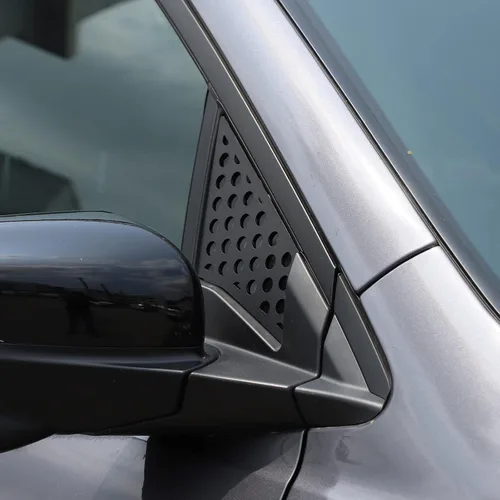 Vista 6 de Ajuste para Honda Pilot 2015 2016 2017 2018 2019, aleación de aluminio, panel decorativo de panal, ventana de puerta trasera, panel decorativo