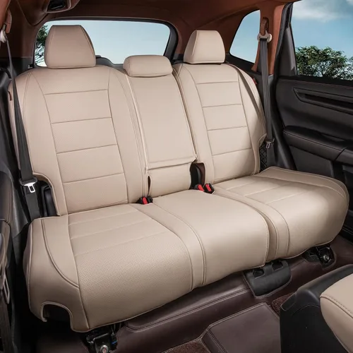 Vista 6 de coverdream CRV - Fundas de asiento de coche personalizadas para Honda 2012 Cuero sintético (beige)