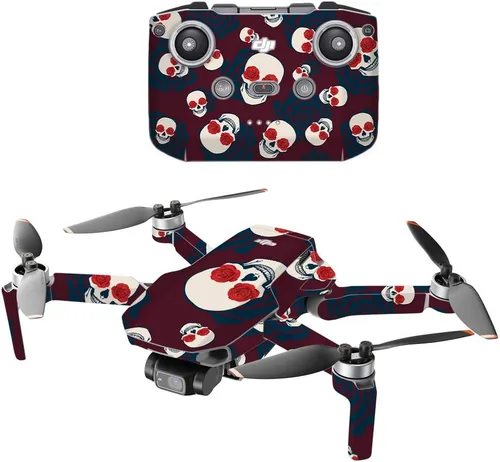 Vista 18 de MightySkins - Compatible con DJI Mini 2 Dron portátil - Argyle negro Funda protectora de vinilo duradera y única Fácil de aplicar, quitar