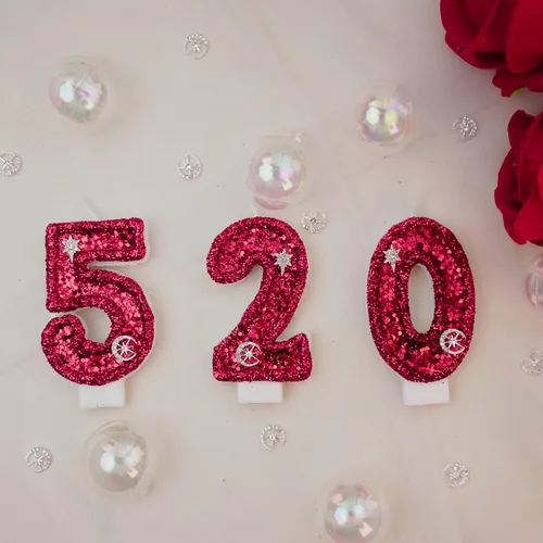 Vista 6 de Velas de cumpleaños, velas de números para pasteles de cumpleaños, velas de bengalas para pastel de cumpleaños, velas de cumpleaños rojas