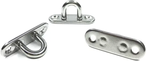 Vista 6 de 8 ganchos de ojo de acero inoxidable 304 de 1.8 pulgadas y 8 ganchos de acero inoxidable 304, gancho de techo de tornillo, accesorios de vela