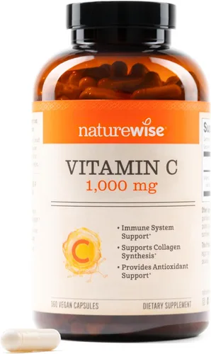 Vista 13 de NatureWise Cápsulas de vitamina C de 1000 mg – Vitamina C vegana extra fuerte para antioxidante diario y apoyo inmunológico – Sin OMG, fabricado