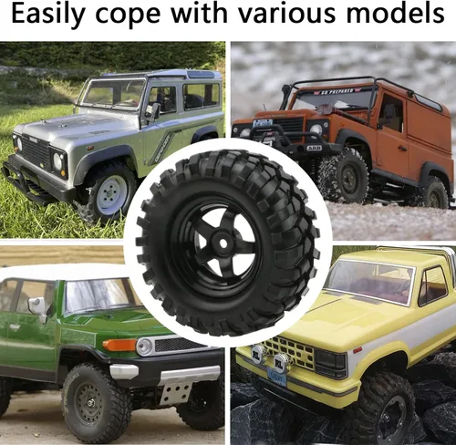 Vista 3 de Neumáticos para Buggy + llanta de 5 radios para vehículo todo terreno RC HSP 1/10 (4 unidades) 1/10 Buggy Tire & 5-Spoke Rim Set, 2-piece for