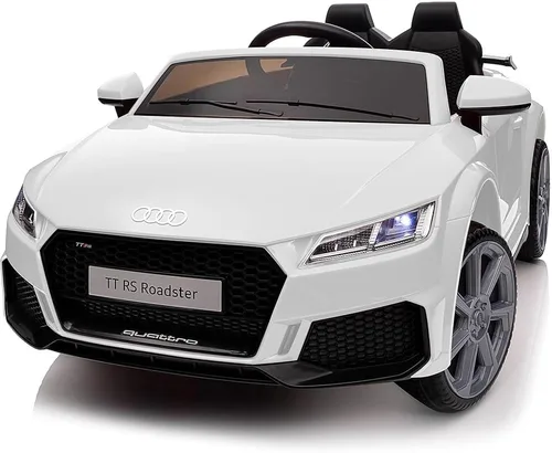 Vista 15 de Audi TTRS - Juguetes de paseo de 24 V, coche eléctrico para niños pequeños con control remoto Negro