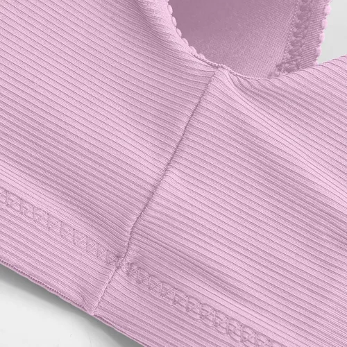 Vista 71 de Brasier sin aros para mujer, brasier sin aros, cómodo brasier sin varillas, ropa interior diaria