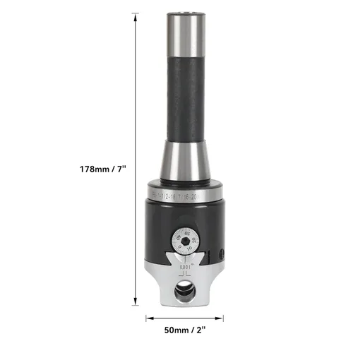 Vista 3 de HFS (R) Juego de cabezal de mandrinado de 2", juego de barras de mandrinar de carburo de 1/2", 9 piezas, fresado