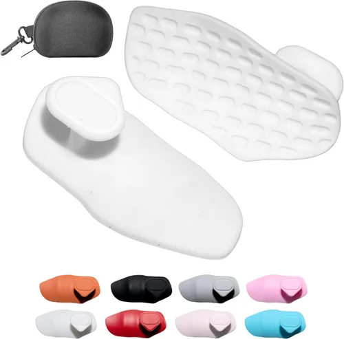 Vista 8 de Agarres de silicona para levantamiento de pesas, guantes de entrenamiento alternativos para hombres, agarre antideslizante para entrenamiento
