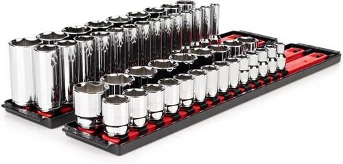 Vista 13 de TEKTON - Juego de dados de 1/2 pulgada con engrane de 6 puntos, 10 piezas (15/16-1-1/2”), SHD92109